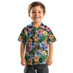 Creighton Bluejays Hawaiian Shirt – Brilliant Hibiscus Garden