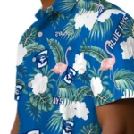 Creighton Bluejays Hawaiian Shirt – Flamingo and Hibiscus