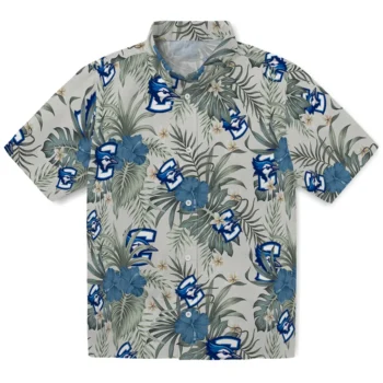 creighton bluejays hibiscus designs beige hawaiian shirts best selling