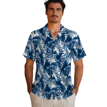 creighton bluejays hibiscus exotic blue hawaiian shirts fashion forward