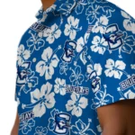 Creighton Bluejays Hawaiian Shirt – Hibiscus Flower Design