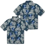 Creighton Bluejays Hawaiian Shirt – Hibiscus Flowers