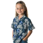 Creighton Bluejays Hawaiian Shirt – Hibiscus Flowers