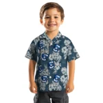 Creighton Bluejays Hawaiian Shirt – Hibiscus Flowers