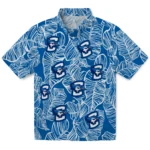 Creighton Bluejays Hawaiian Shirt – Leaf Outline