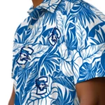 Creighton Bluejays Hawaiian Shirt – Monstera Layer