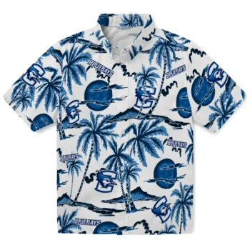creighton bluejays palm sunset hawaiian shirts best selling