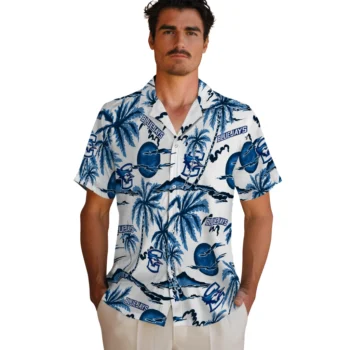 creighton bluejays palm sunset hawaiian shirts fashion forward