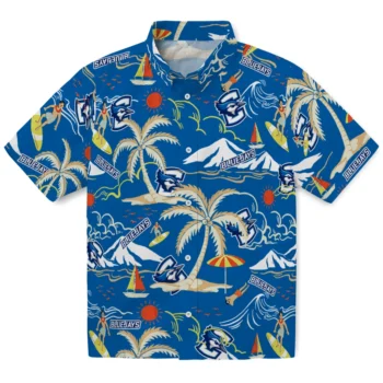 creighton bluejays palm tree island blue hawaiian shirts best selling