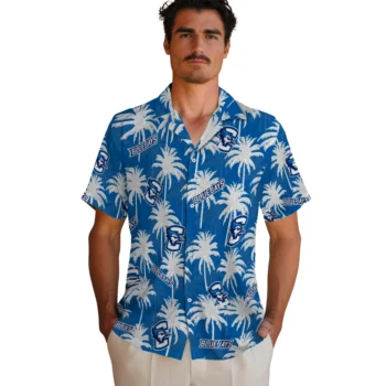 creighton bluejays palm grove blue hawaiian shirts fashion forward