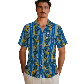 creighton bluejays paradise vines blue hawaiian shirts fashion forward