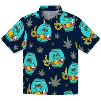 dallas cowboys bong smile blue hawaiian shirts best selling