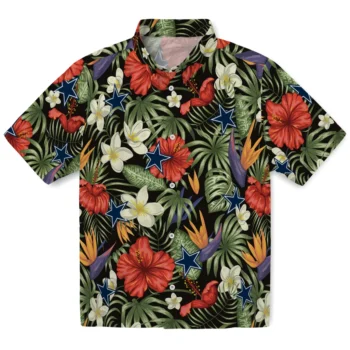 dallas cowboys hibiscus bird hawaiian shirts best selling