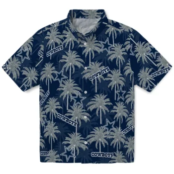 dallas cowboys palm grove blue hawaiian shirts best selling