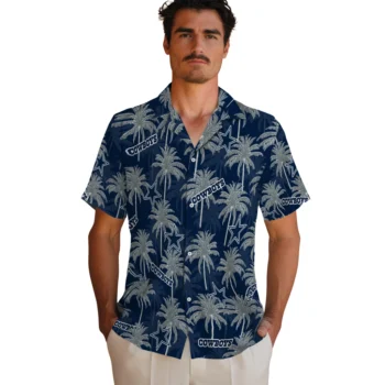 dallas cowboys palm grove blue hawaiian shirts fashion forward