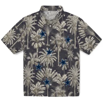 dallas cowboys palm shadows blue hawaiian shirts best selling