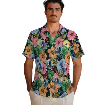 dallas mavericks brilliant hibiscus garden hawaiian shirts fashion forward
