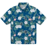 Dallas Mavericks Hawaiian Shirt – Flamingo and Hibiscus