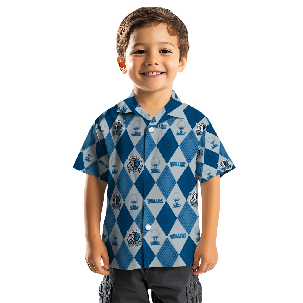 Dallas Mavericks Hawaiian Shirt - Golfing Plaid dallas mavericks balloon plaid blue hawaiian shirts top rated
