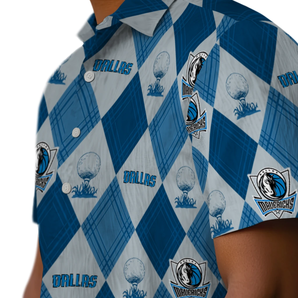 Dallas Mavericks Hawaiian Shirt - Golfing Plaid dallas mavericks balloon plaid blue hawaiian shirts trendy