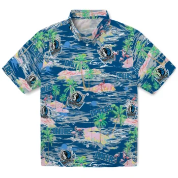 dallas mavericks flamingo retreat blue hawaiian shirts best selling