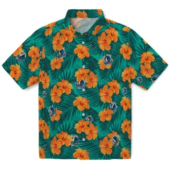 dallas mavericks hibiscus escape green hawaiian shirts best selling
