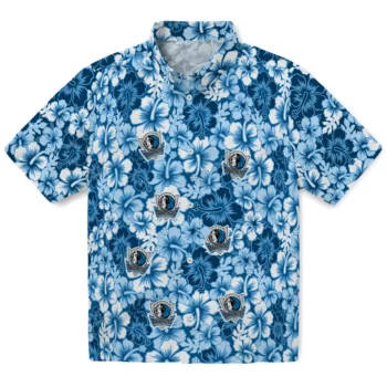 dallas mavericks hibiscus blooms blue hawaiian shirts best selling