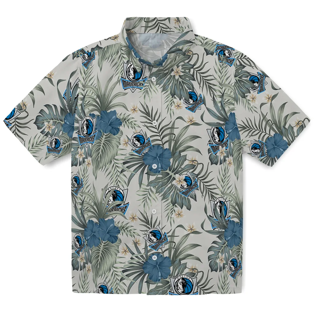 Dallas Mavericks Hawaiian Shirt - Hibiscus Designs dallas mavericks hibiscus designs beige hawaiian shirts best selling