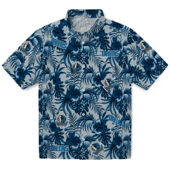 dallas mavericks hibiscus exotic blue hawaiian shirts best selling