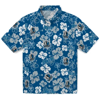 dallas mavericks hibiscus bloom blue hawaiian shirts best selling