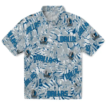 dallas mavericks hibiscus overlay hawaiian shirts best selling