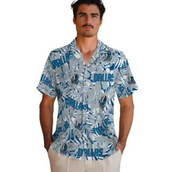 dallas mavericks hibiscus overlay hawaiian shirts fashion forward