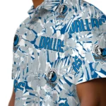 Dallas Mavericks Hawaiian Shirt – Hibiscus Overlay