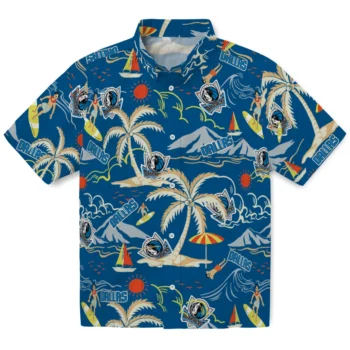 dallas mavericks palm tree island blue hawaiian shirts best selling