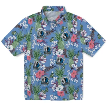dallas mavericks pineapple bouquet best sky blue hawaiian shirts best selling