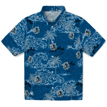 dallas mavericks wave palm blue hawaiian shirts best selling