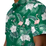 Dallas Stars Hawaiian Shirt – Flamingo and Hibiscus