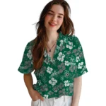Dallas Stars Hawaiian Shirt – Hibiscus Flower Design