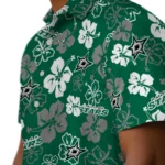 Dallas Stars Hawaiian Shirt – Hibiscus Flower Design