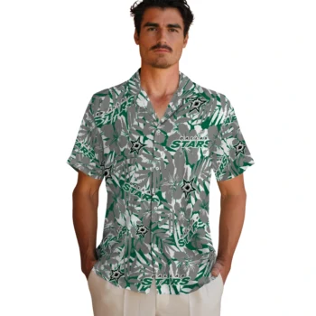 dallas stars hibiscus overlay hawaiian shirts fashion forward