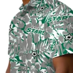 Dallas Stars Hawaiian Shirt – Hibiscus Overlay