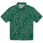 Dallas Stars Hawaiian Shirt – Leaf Outline
