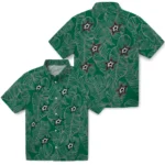Dallas Stars Hawaiian Shirt – Leaf Outline