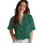 Dallas Stars Hawaiian Shirt – Leaf Outline
