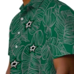 Dallas Stars Hawaiian Shirt – Leaf Outline