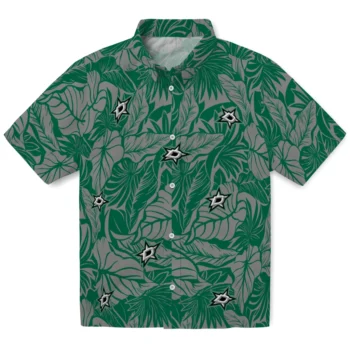 dallas stars monstera layer green hawaiian shirts best selling