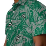 Dallas Stars Hawaiian Shirt – Monstera Layer