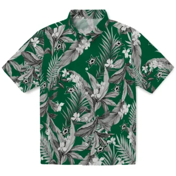 dallas stars palm leaves green hawaiian shirts best selling