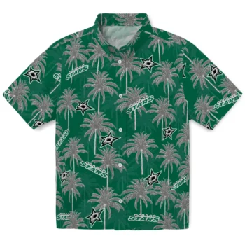 dallas stars palm grove green hawaiian shirts best selling