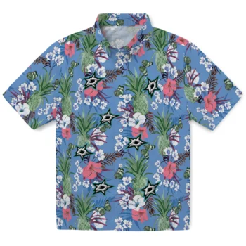 dallas stars pineapple bouquet best sky blue hawaiian shirts best selling